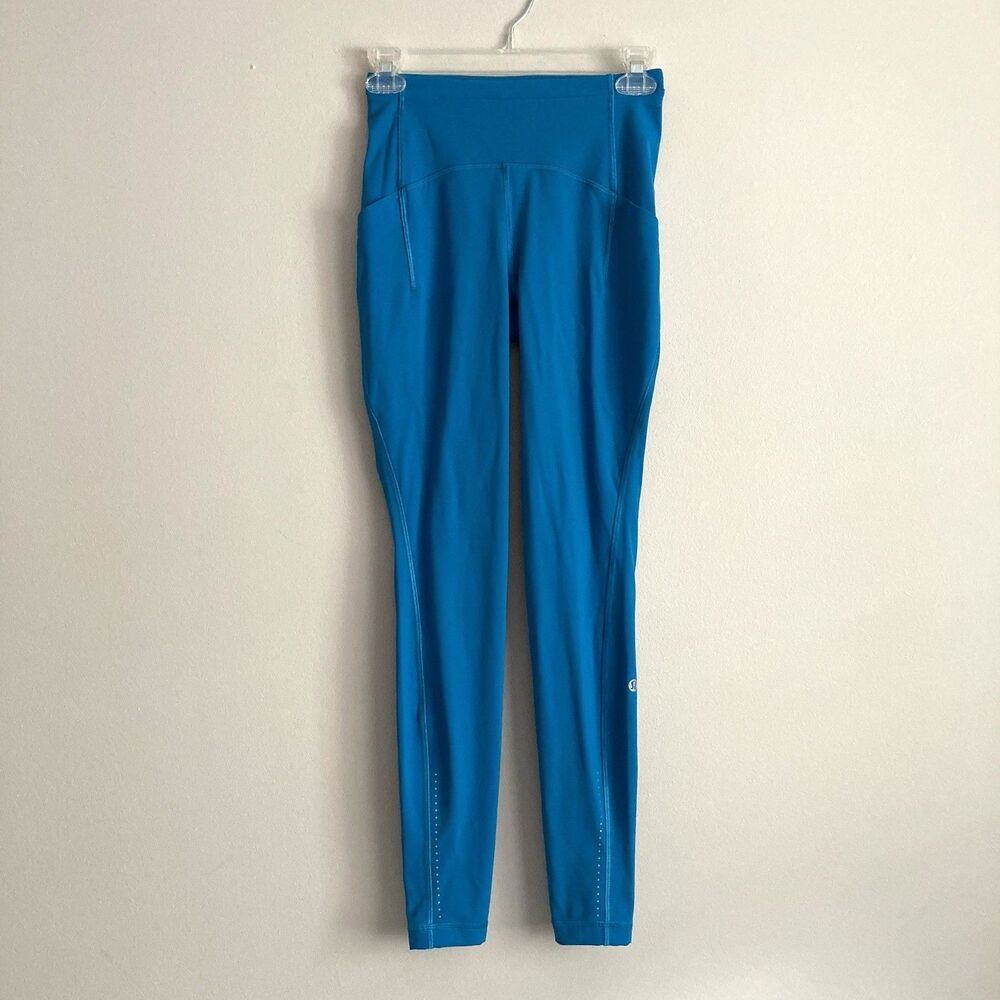 lululemon athletica Bright Teal Blue High-Rise Leggings